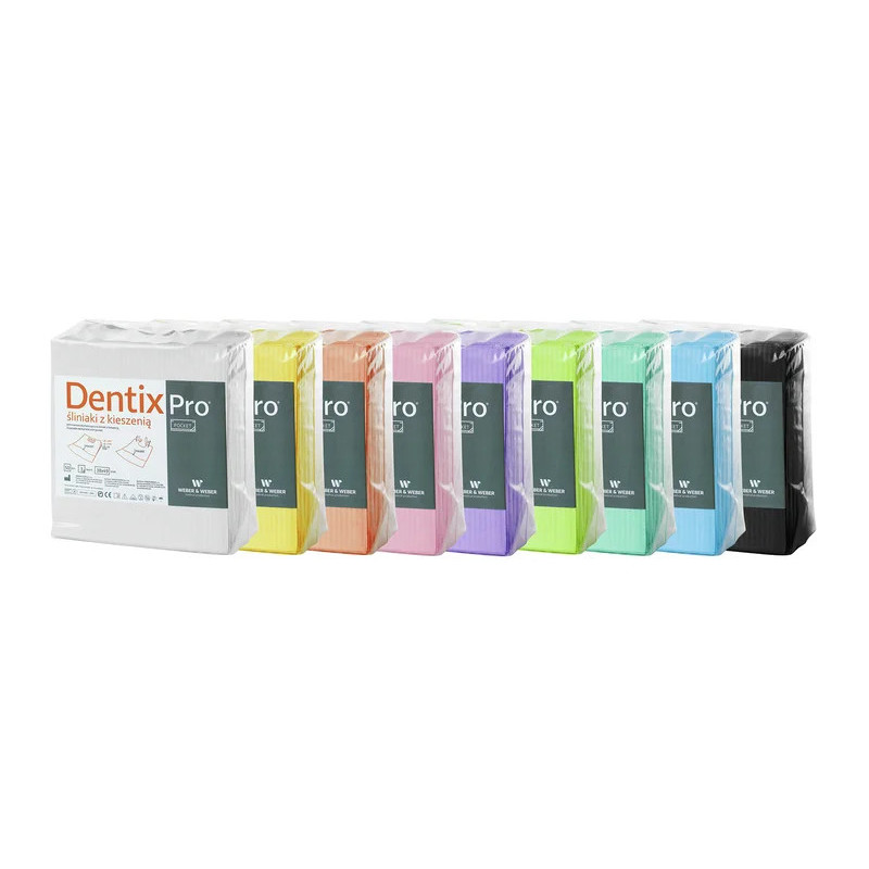 Śliniaki stomatologiczne z kieszenią bibułowo-foliowe DentixPro POCKET-Uromed Poland-Uromed-Poland